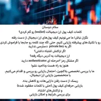 بازیابی کیف پول (ارزدیجیتال گم شده)