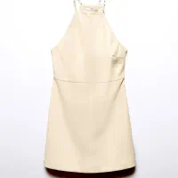 لباس مجلسی منگو چرم Mango Halter Dress