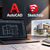 آموزش اتوکد اسکچاپ و کرونا در یک جلسه