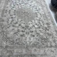 یک جفت فرش ۹ متری جردن کاشان زمینه طوسی