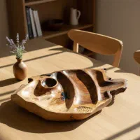 ظرف روستیک چوبی