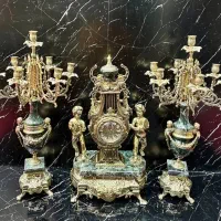 ساعت شمعدان خروسی