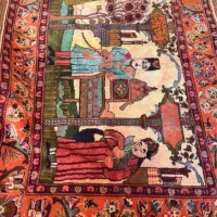 فرش تصویری ریزبافت و کلکسیونی قاجاری