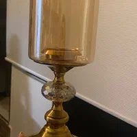 شمعدان سه تایی طلایی