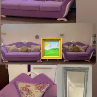 مبلمان شش نفره و اینه و کنسول