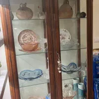 مبل۷ نفره ومیزنهارخوری۱۰نفره وویترین ۴طبقه ۲ در|مبلمان خانگی و میز عسلی|تهران, سنائی|دیوار