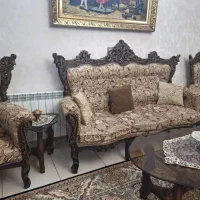 مبل استیل(سلطنتی) ۹ نفره|مبلمان خانگی و میز عسلی|قم, سراجه|دیوار