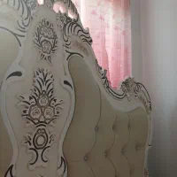 تخت خواب دونفره درحد نو سالم همراه دو پاتختی|تخت و سرویس خواب|اسلام‌شهر, زرافشان|دیوار