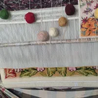 دار گلیم برجسته با ابزار