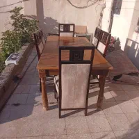 میز نهار خوری چوب اصل