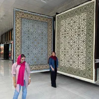 فرش زرین رنگ مشکی ۱۲۰۰شانه یلدای کاشان۱۲متری|فرش|شیراز, شهرک سراج‎|دیوار