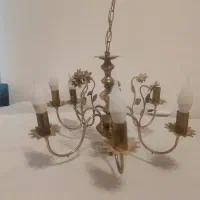 لوستر برنجی و فرش دوازده متری