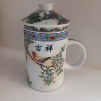 نعلبکی ژاپنی قدیمی لیوان قدیمی ماگ دم نوش
