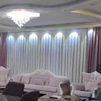 پرده پذیرایی و اتاق خواب