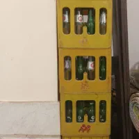 قفسه آهنی وجعبه نوشابه|کتابخانه، شلف، قفسه‌های دیواری|اسلام‌شهر, شهرک انبیا|دیوار