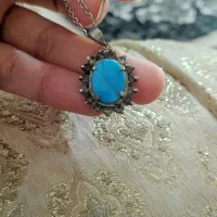 گرنبنده نقره فیروزه