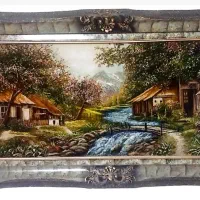 تابلو فرش کرک وابریشم