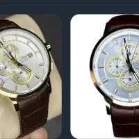 ساعت مردانه دسته چرمی برند کوبل سوییس