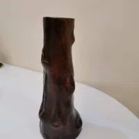 گلدان سفالی طرح چوب