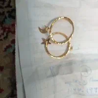 گوشواره حلقه از اویز قلب وستاره