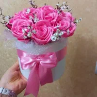 دسته گل باکس گل ربانی