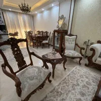 مبلمان ۹ نفره با میز ناهارخوری ۸ نفره راش گرجستان|مبلمان خانگی و میز عسلی|تهران, توحید|دیوار