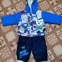 کاپشن و شلوار و کلاه بچگانه مناسب ۲ سال