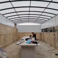 اجرای سقف‌پلی کربنات باران گیر سایبان