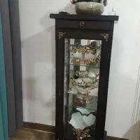 فروش بوفه چوبی و لوستر هردو  کاملا سالم