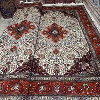 جفت شیش متری دستباف نقشه کرمان قلم مناسب جهاز|فرش|خوی, |دیوار