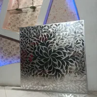 تابلو ایینه کاری کار دست|ساعت دیواری و تزئینی|آبادان, |دیوار