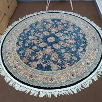 فرش گرد 2متر در 2 متر 1200 شانه