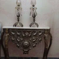 آینه و شمعدان و کنسول ، کنسول، آینه ،شمعدان|کلکسیون اشیاء عتیقه|ساری, |دیوار