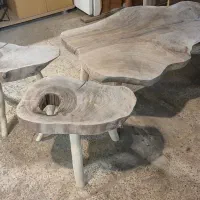 ساخت میز چوبیِ روستیک