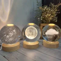چراغ خواب / دکوری گوی کریستالی