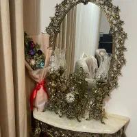 آینه وشمعدان برنز