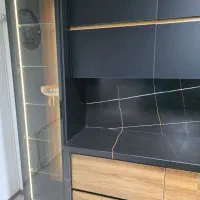 (دکورفروشی)کابینت آشپزخانه هایگلاس ترک با صفحه سنگ|مصالح و تجهیزات ساختمان|تهران, عباس‌آباد|دیوار