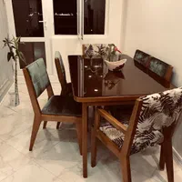 ناهارخوری شیک با چوب راش و صفحه چوب بلوط|میز و صندلی غذاخوری|تهران, باغ فیض|دیوار