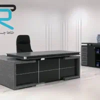 میز مدیریت MDF بتن/صندلی کارمندی کتابخانه کانتر