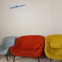 مبل 7 نفره راحتی و کاملا سالم|مبلمان خانگی و میز عسلی|گلبهار, شهر جدید گلبهار|دیوار