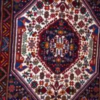 قالی دستبافت|فرش|آباده, |دیوار