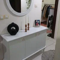 آیینه و کنسول میز تی وی و جاکفشی|میز تلویزیون|هشتگرد, شهرک راه آهن|دیوار