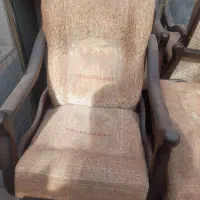 یک دست مبل ۷نفره،یه صندلی اصلاح،ومیز تحریر|مبلمان خانگی و میز عسلی|فولادشهر, A6|دیوار