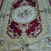 فرش ماشینی ۴ متری زمینه قرمز