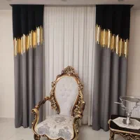 پرده آماده مینیمال و پانچ و لیزری ویولت|پرده، رانر، رومیزی|تهران, نعمتآباد|دیوار