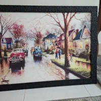 تابلو نوری بک لایت|تابلو، نقاشی، عکس|مهاجران, |دیوار