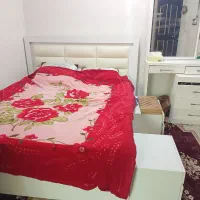 سرویس خواب دونفره و تشک طبی فنری و بوفه