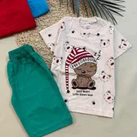 لباس بچه گانه تیشرت شلوارک دخترانه پسرانه شیک