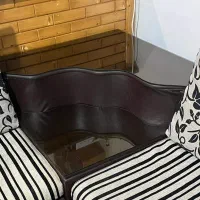 مبل ۹ نفره دسته میزدار با میز گوشه و میز عسلی|مبلمان خانگی و میز عسلی|نوشهر, |دیوار