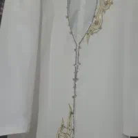 لباس (کت.شلوار.) سفید جنس کرپ